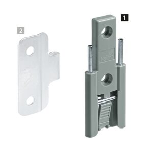 WingLine L Centre hinge, fast assembly for screwing on, Hinge component 1, greyCA 9229920 9236605